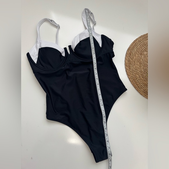 CUPSHE x JoJo Audrey V-Wire Colorblock One-Piece Swimsuit Size XL - Picture 12 of 12